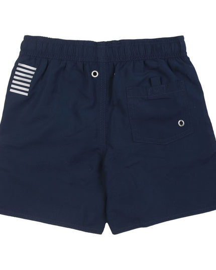 Kids Atelier-Armani-Navy Blue Swim Shorts
