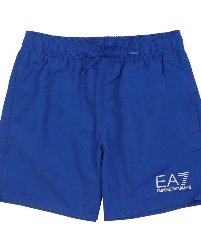 Kids Atelier-Armani-Blue Swim Shorts