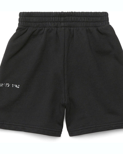 Kids atelier-Balenciaga-Black Logo Shorts