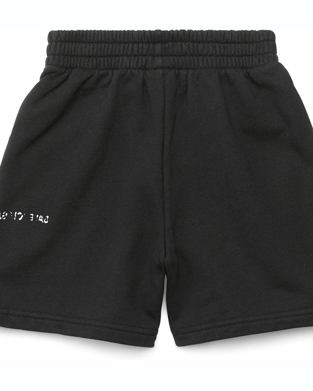 Kids atelier-Balenciaga-Black Logo Shorts