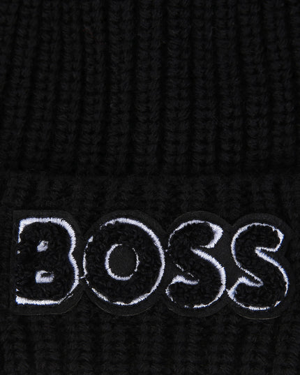 Black Logo Knitted Hat