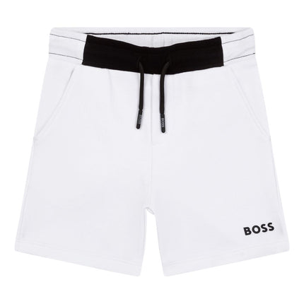 boss-White Bermuda Shorts-j04427-10b