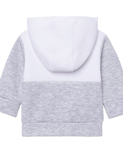 boss-Gray Hooded Sweatshirt-j05894-a32