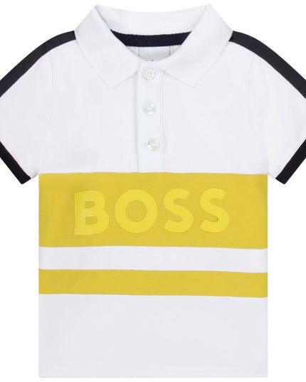 boss-White & Yellow Polo-j05955-10b