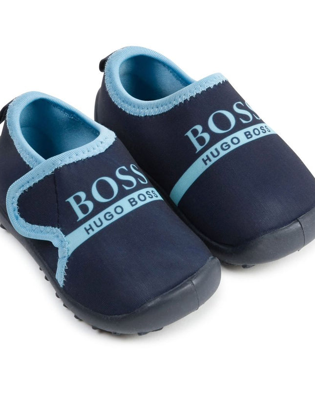 boss-Navy Logo Sneakers-j09145-849