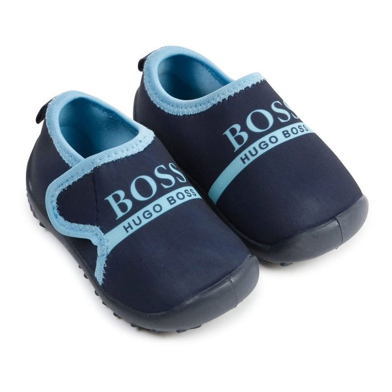 boss-Navy Logo Sneakers-j09145-849