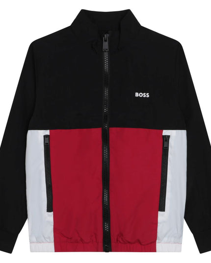 boss-Black & Red Zip-Up Jacket-suit-j25m79-09b