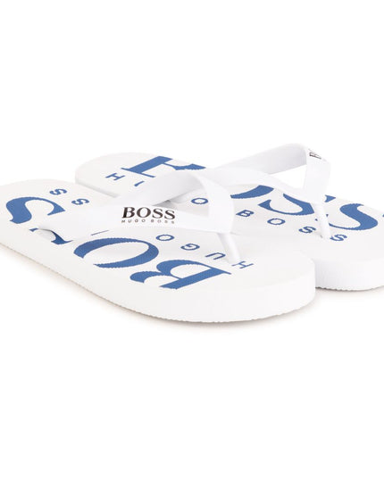 boss-White Flip Flops-j29286-10b