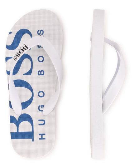 boss-White Flip Flops-j29286-10b