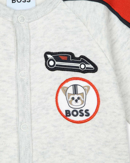 boss-j98436-a10-Logo-Embroidered Knitted Pyjama (set of two)