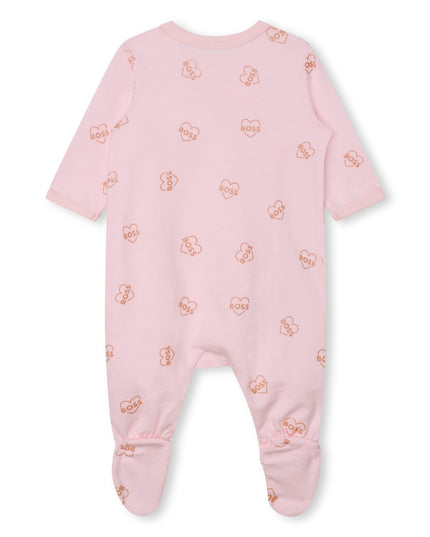 boss-j98444-44l-Pink & Rose Gold Organic Cotton Babygrow Set