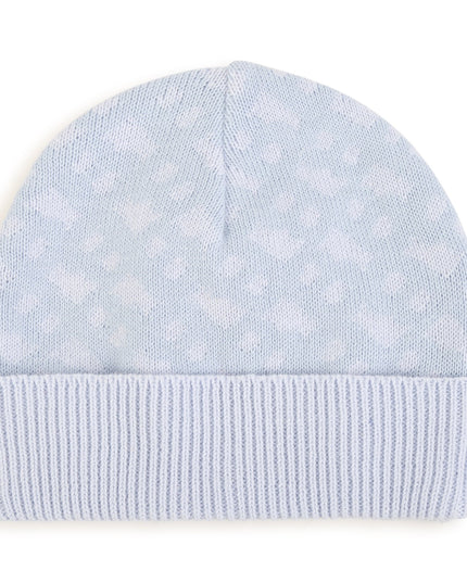 Kids Atelier-Boss-Blue Logo Hat & Booties Set