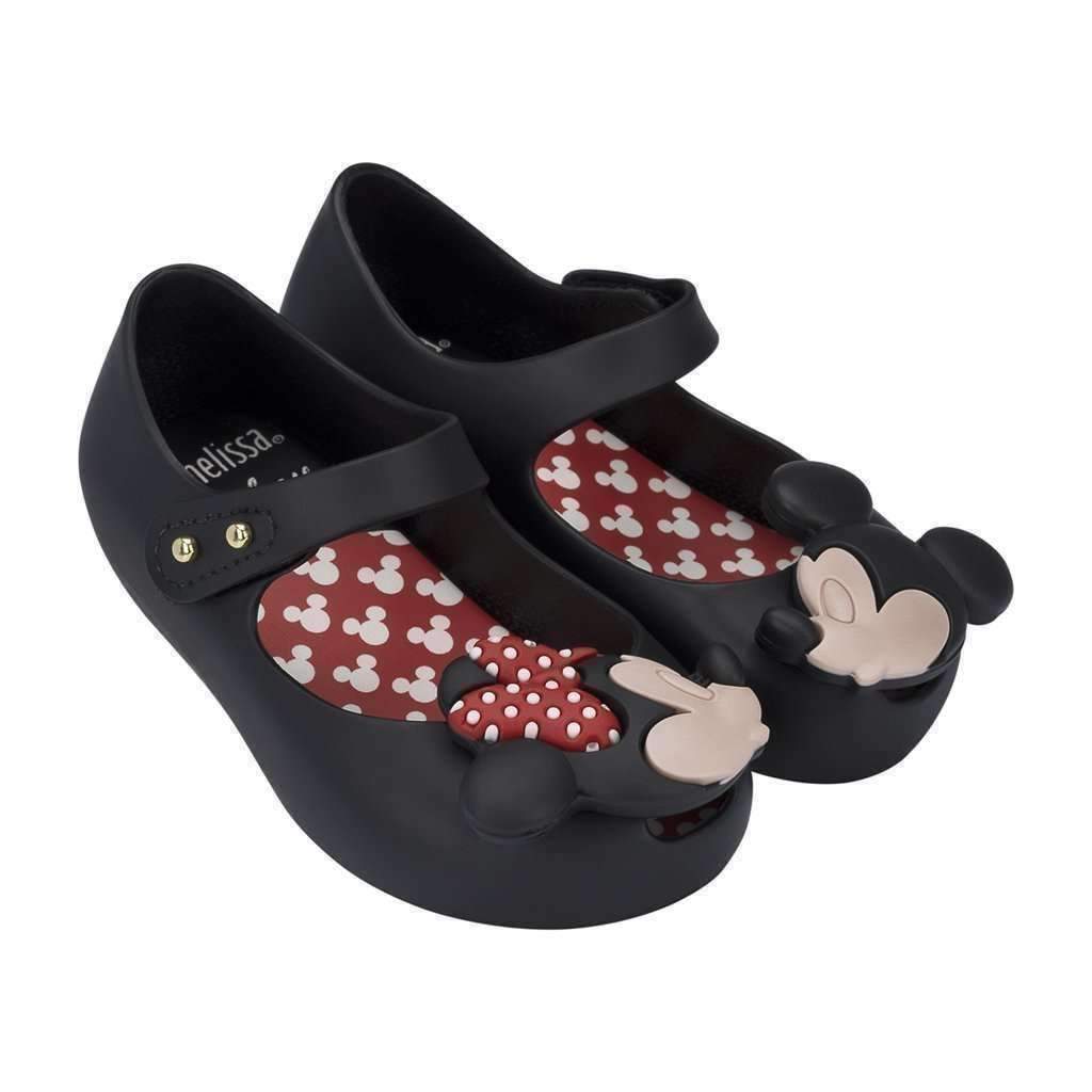 Mini Melissa Black Mickey Mouse Mary Jane-Shoes-Mini Melissa-kids atelier
