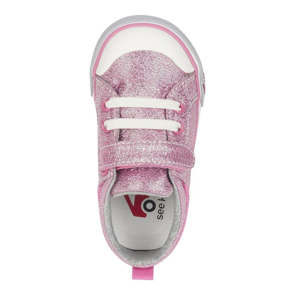 See Kai Run Kristin Pink Glitter Sneakers-Shoes-See Kai Run-kids atelier