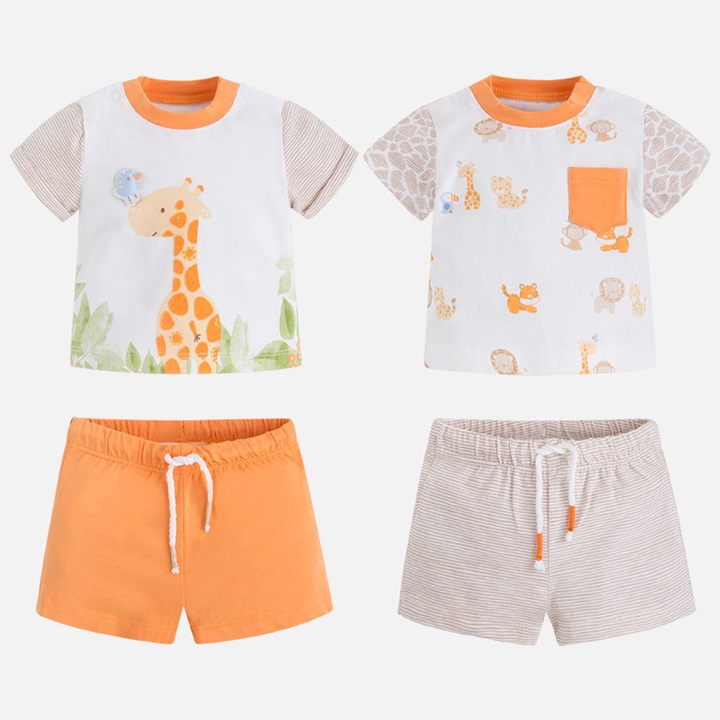 Mayoral 4 Piece Peach Knit Set-Outfits-Mayoral-kids atelier