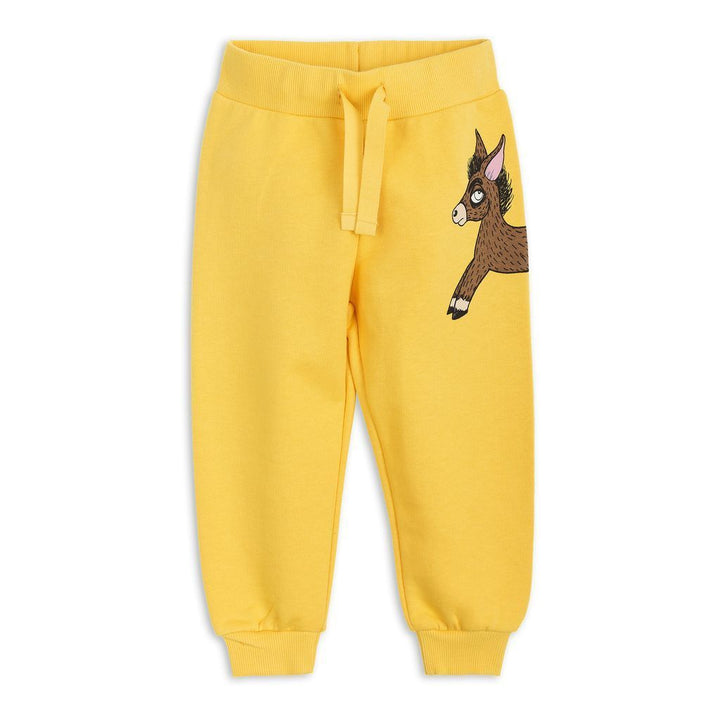 Mini Rodini Yellow Donkey Sweatpants-Pants-Mini Rodini-kids atelier