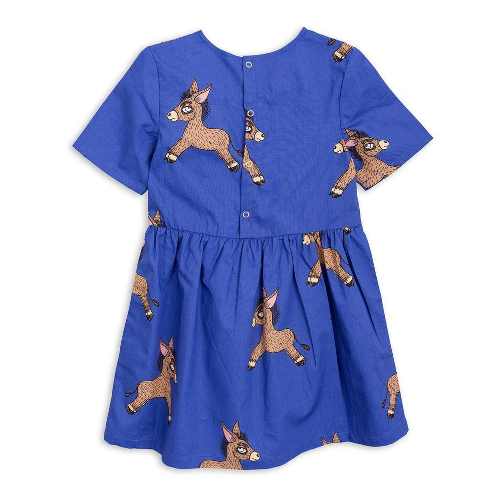 Mini Rodini Blue Donkey woven dress-Dresses-Mini Rodini-kids atelier