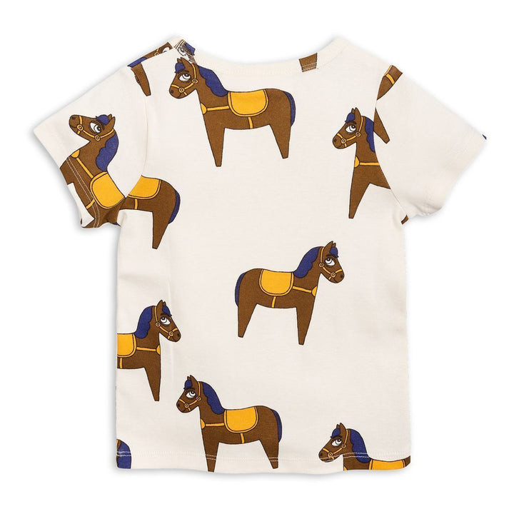 Mini Rodini Yellow Horse T-Shirt-Shirts-Mini Rodini-kids atelier