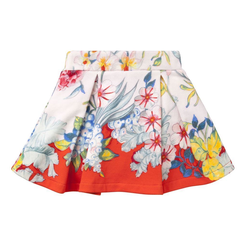 Oilily Pink Romantic Flower Halina Skirt-Skirts-Oilily-kids atelier