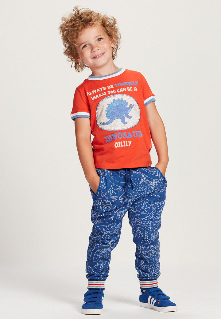 Oilily Red Tomaz T-Shirt-Shirts-Oilily-kids atelier