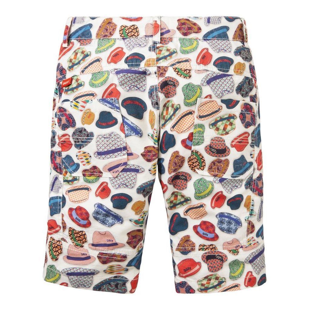 Oilily Colorful Hat Pattern Shorts-Shorts-Oilily-kids atelier