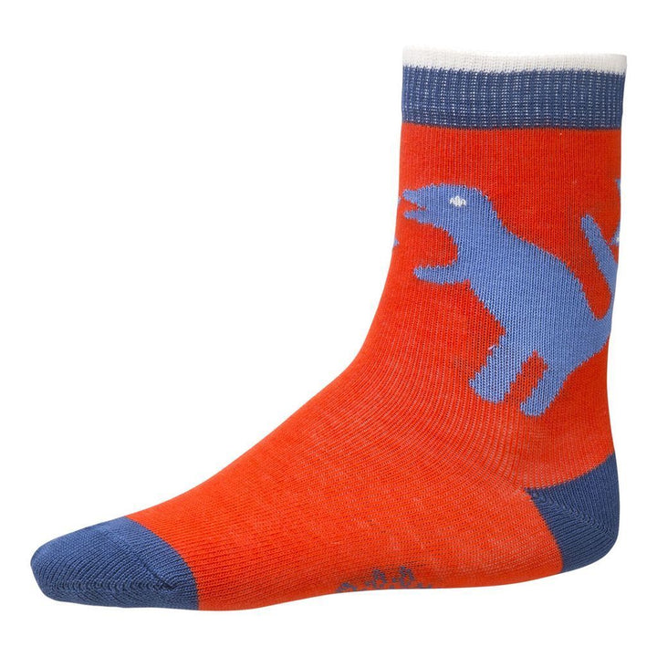 Oilily Mino Red Dinosaur Socks-Accessories-Oilily-kids atelier