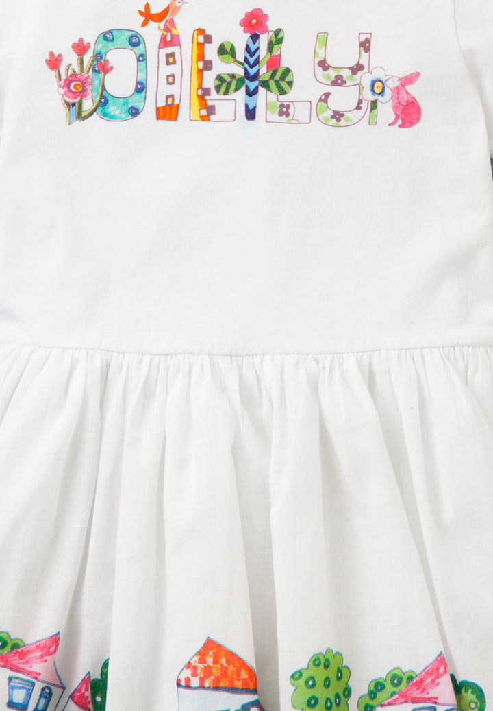 Oilily Dabra Logo Print Dress-Dresses-Oilily-kids atelier