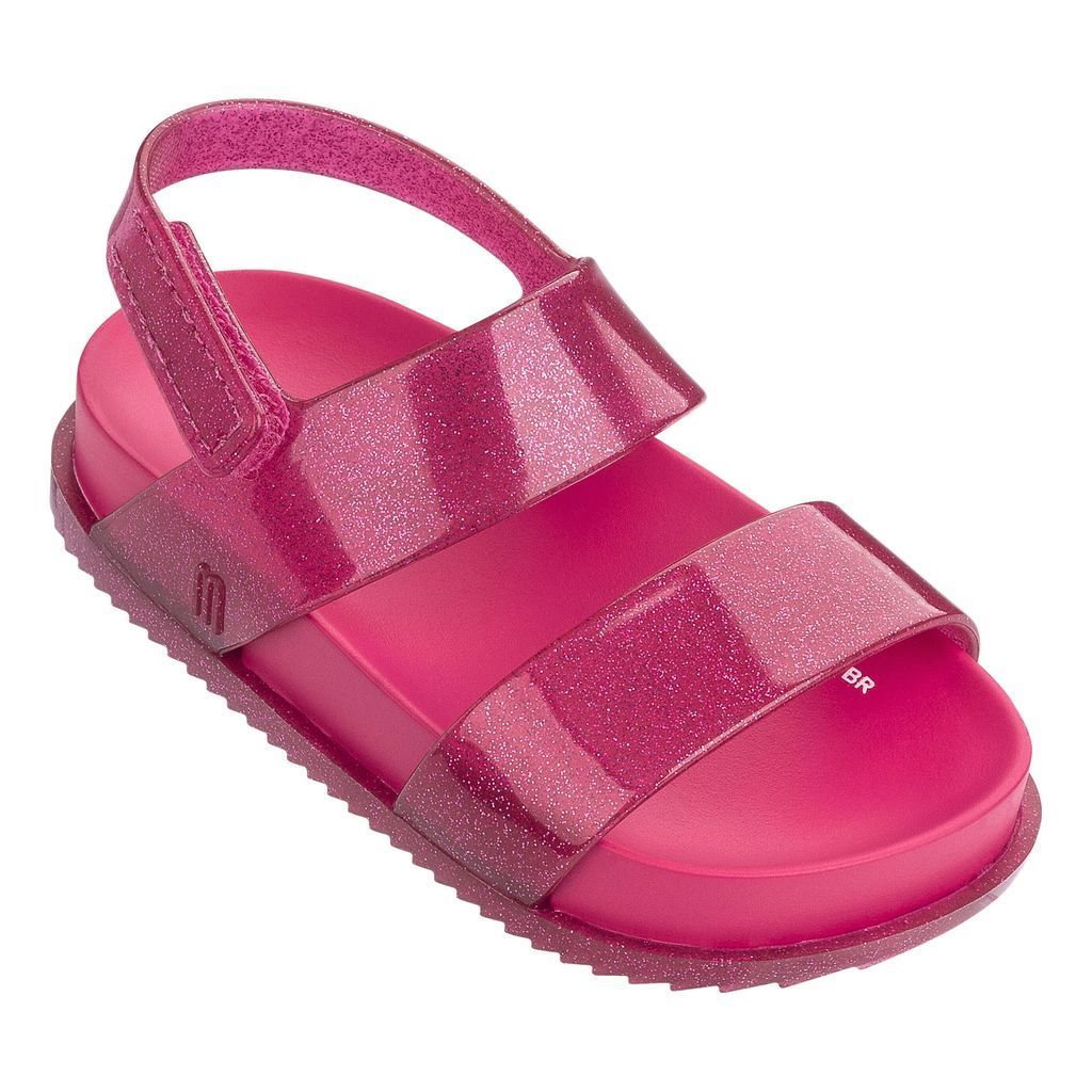 MINI MELISSA PINK GLITTER MINI COSMIC SANDAL-Shoes-Mini Melissa-kids atelier