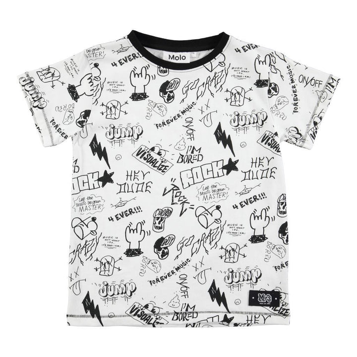 MOLO-TOPS-Ragnij-1W17A218-4653 Teen doodles-T-Shirt-Molo-kids atelier