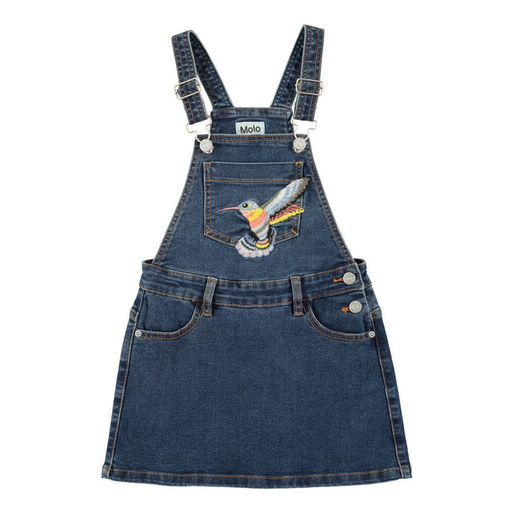Molo Carolyn Washed indigo Dress-Dresses-Molo-kids atelier