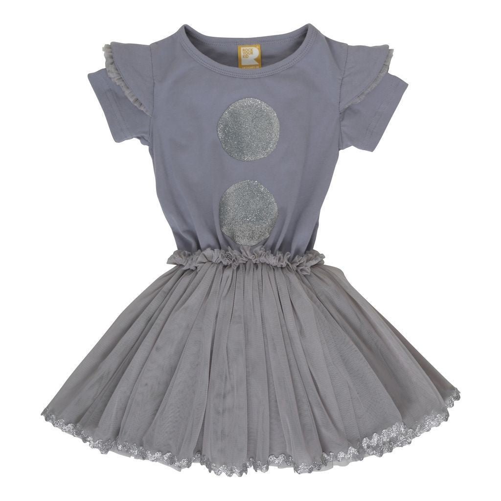Rock Your Baby Silver Dot-LS Dress-Dresses-Rock Your Baby-kids atelier