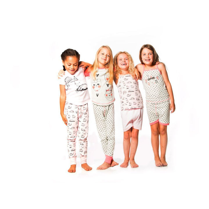 Deux Par Deux Hearts Pajamas-Pajamas-Deux Par Deux-kids atelier