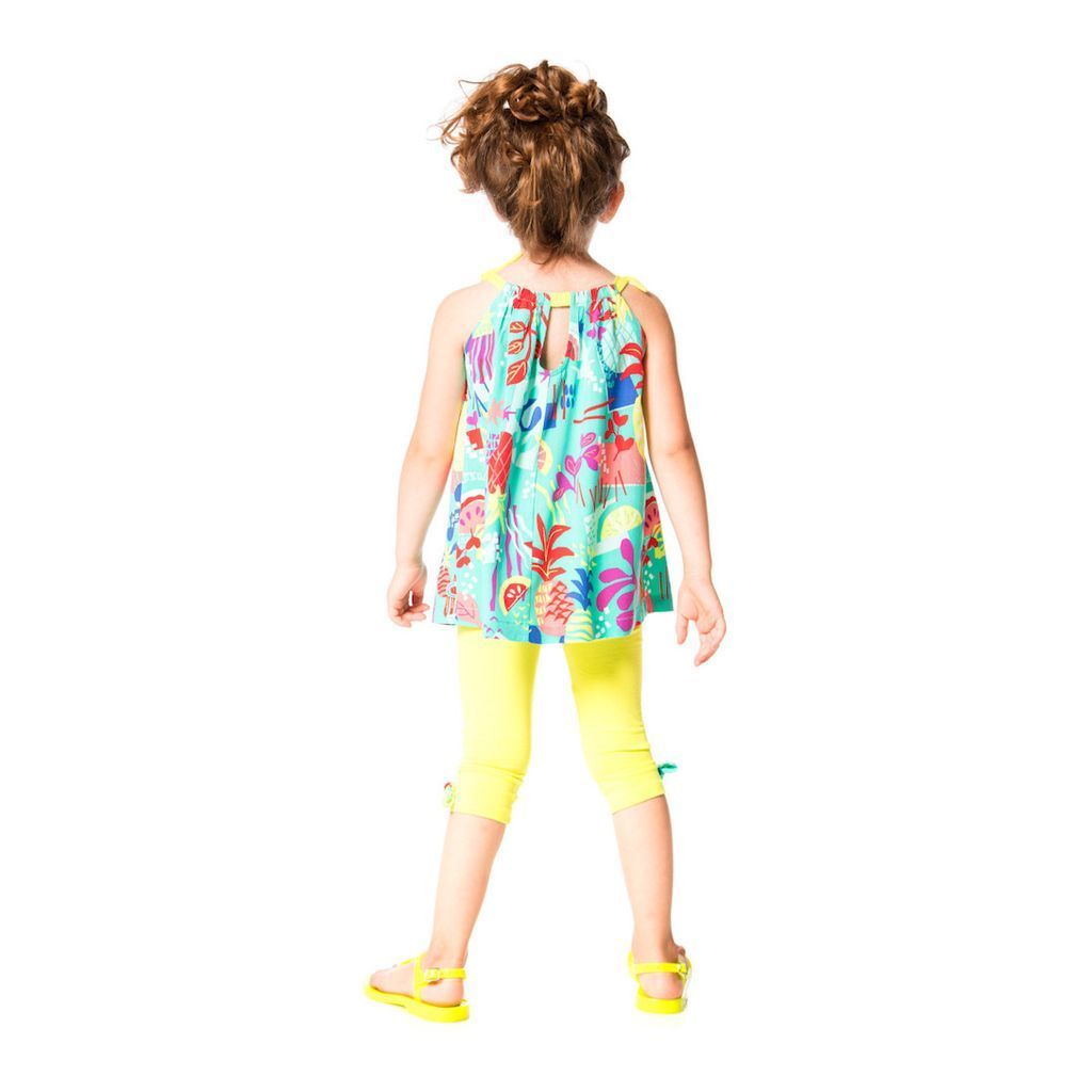 Deux Par Deux Printed Tunic & Limeade Legging Set-Outfits-Deux Par Deux-kids atelier