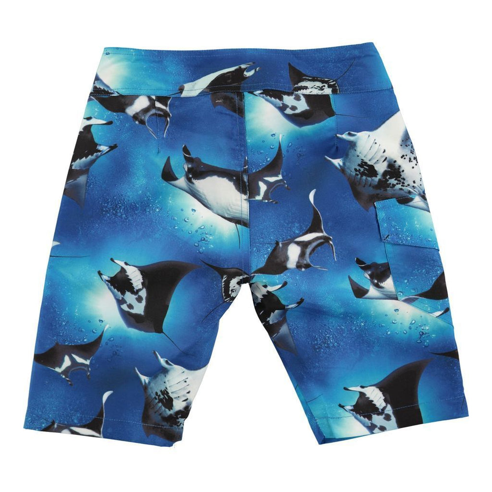 Molo Nalvaro Stingrays Board Shorts-Swimwear-Molo-kids atelier