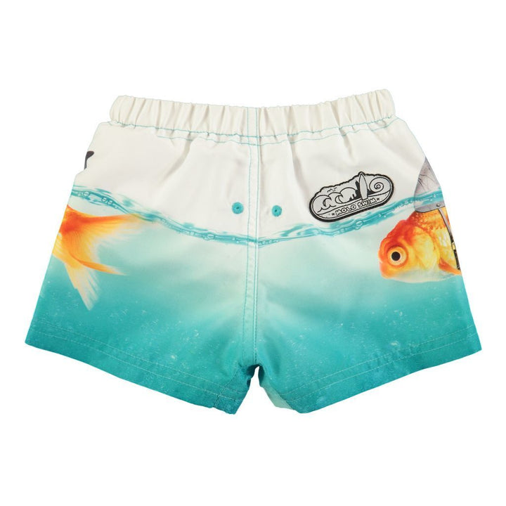 Molo Newton Scary Fish Swim Shorts-Swimwear-Molo-kids atelier