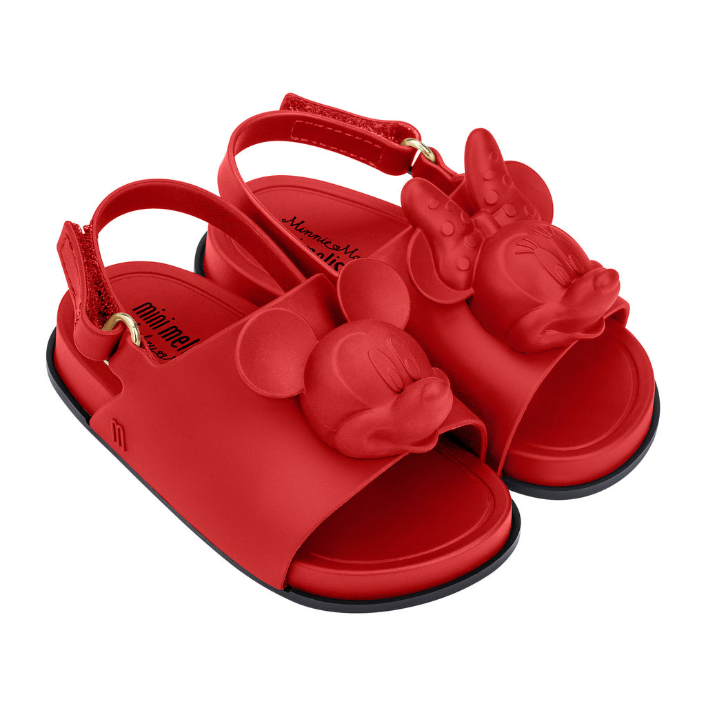Mini Melissa Red Mini Beach Slide Sandal + Disney-Shoes-Mini Melissa-kids atelier