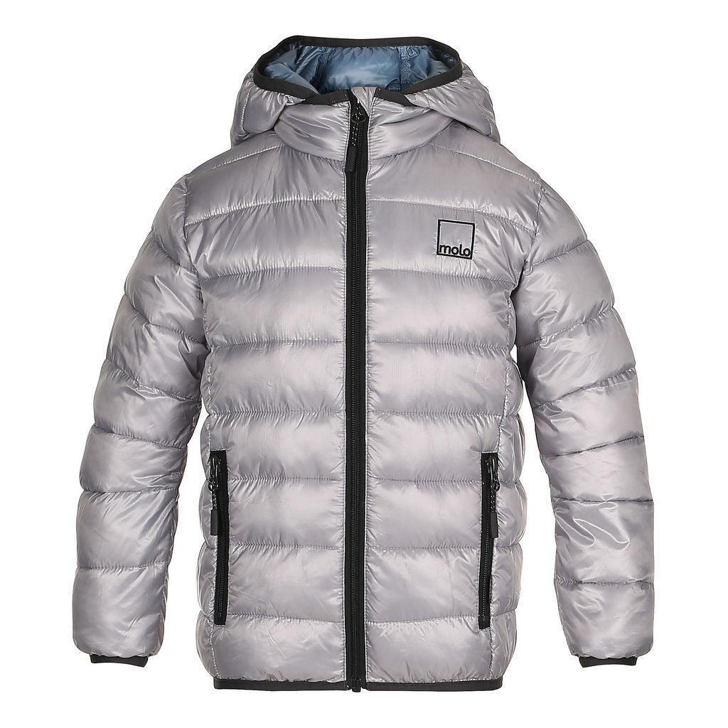 Molo Hao Neutral Gray Jackets-Outerwear-Molo-kids atelier