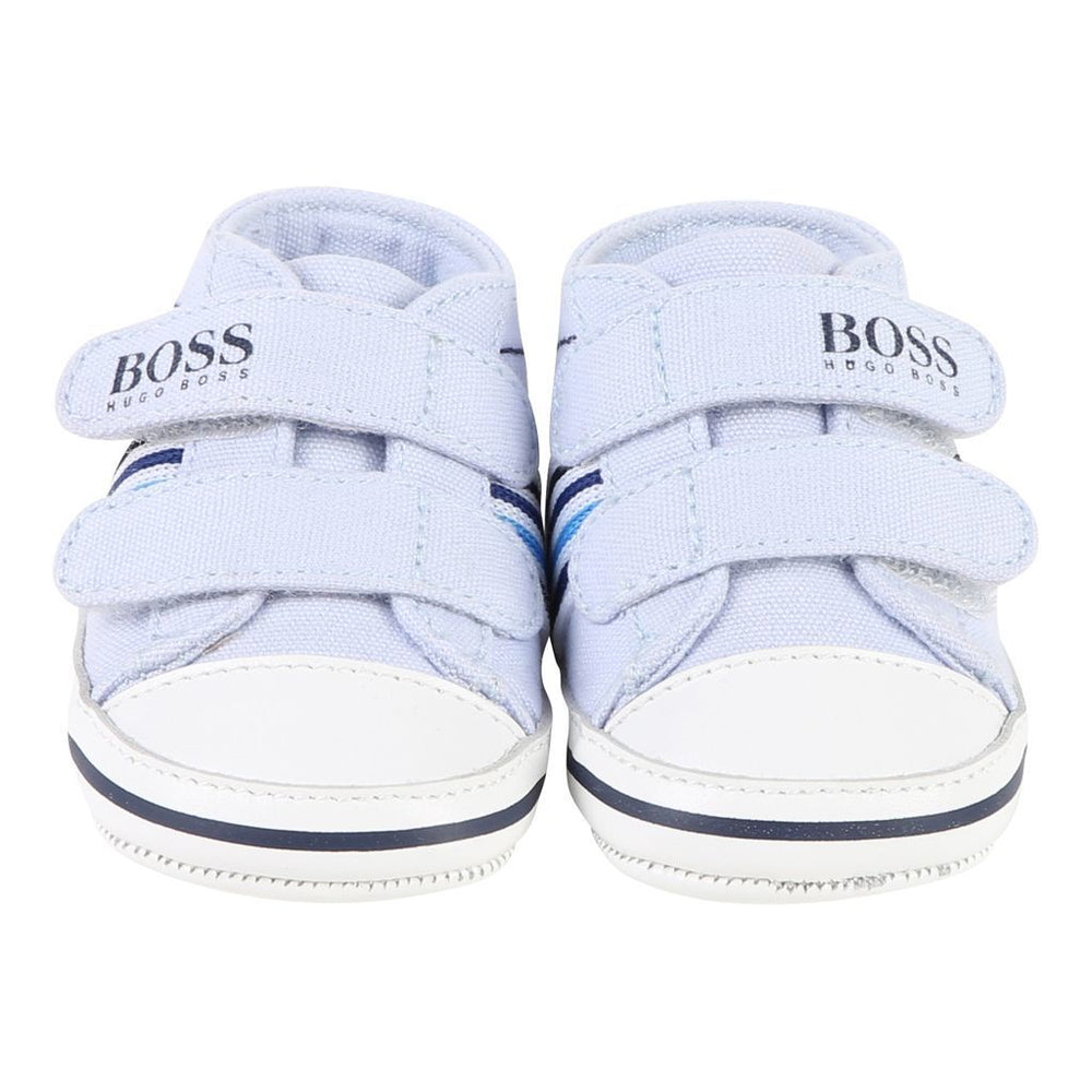 Boss Light Blue Trainers-Shoes-BOSS-kids atelier