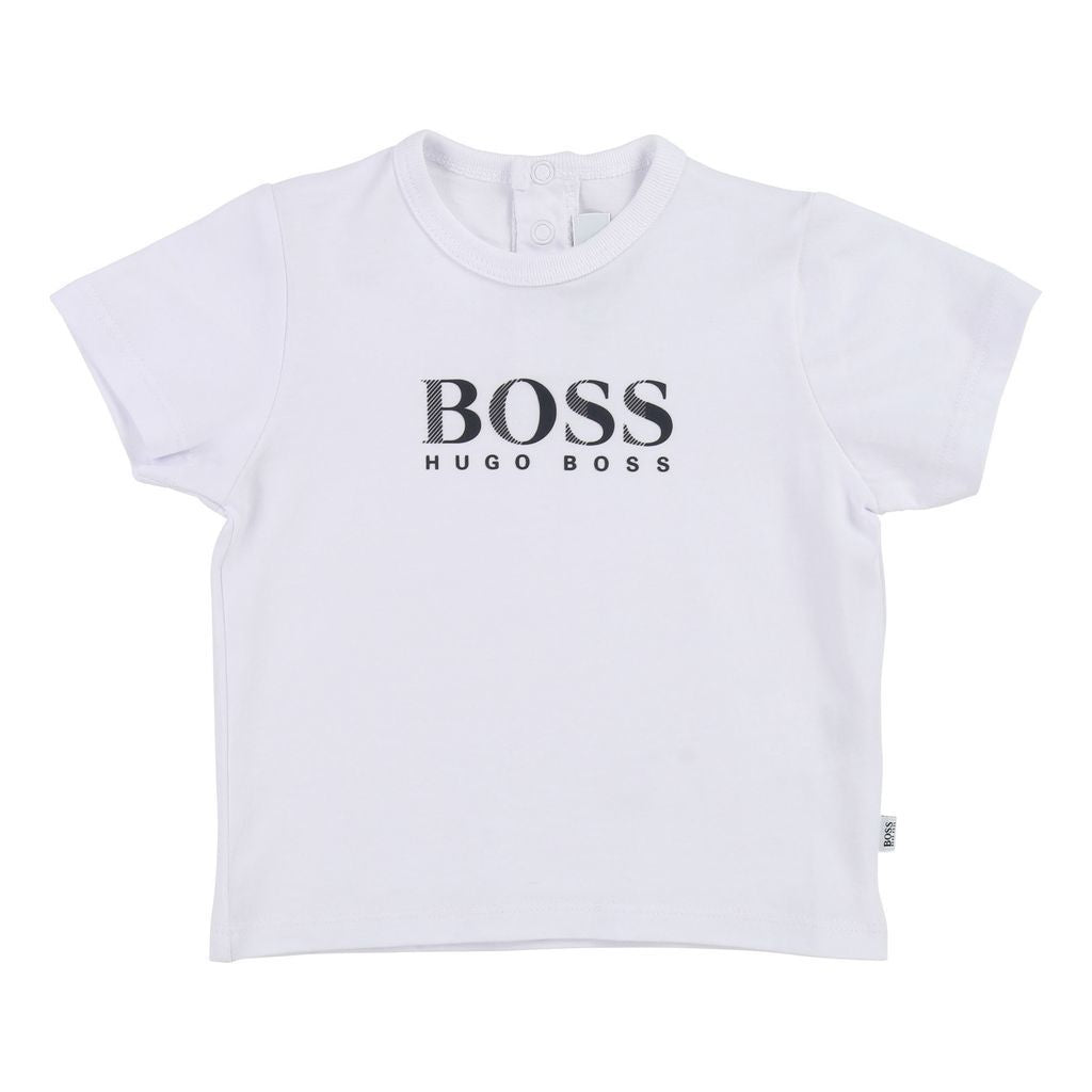 Boss White T-Shirt-T-Shirt-BOSS-kids atelier