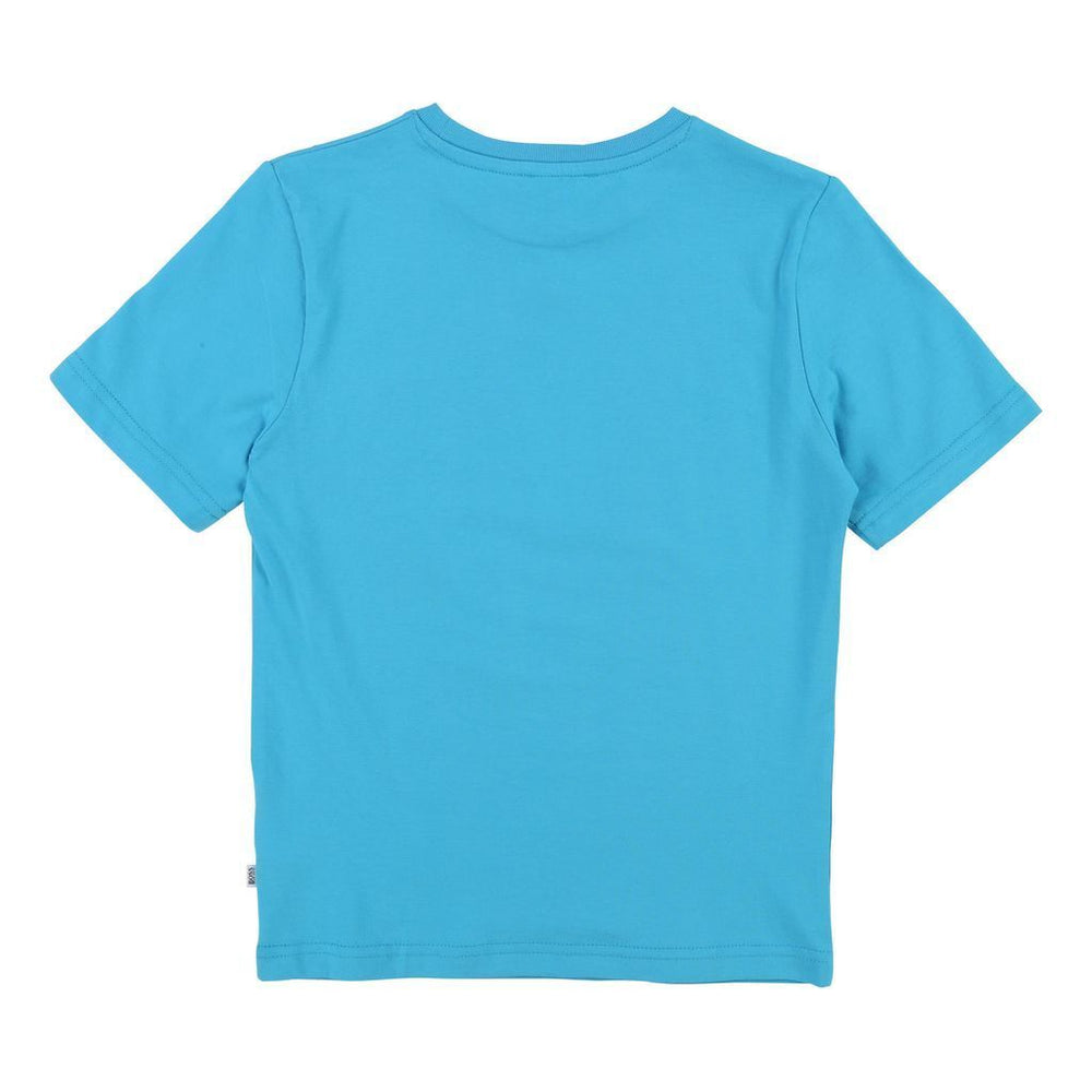 Boss Blue T-Shirt-T-Shirt-BOSS-kids atelier