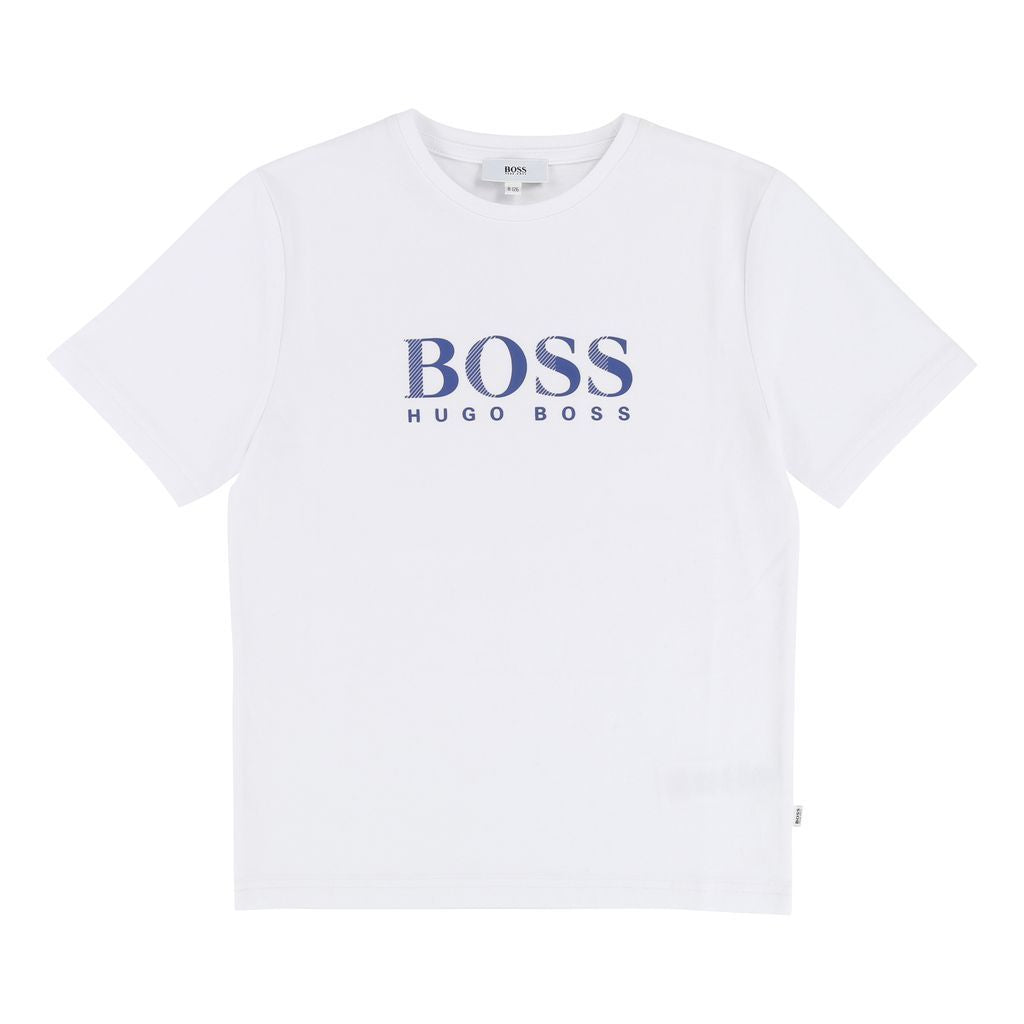 Boss White T-Shirt-T-Shirt-BOSS-kids atelier
