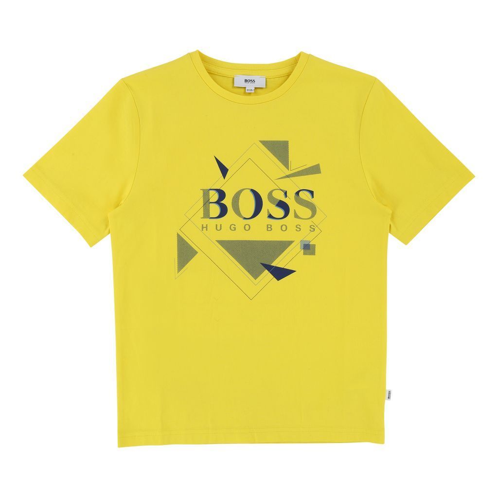 Boss Yellow T-Shirt-T-Shirt-BOSS-kids atelier