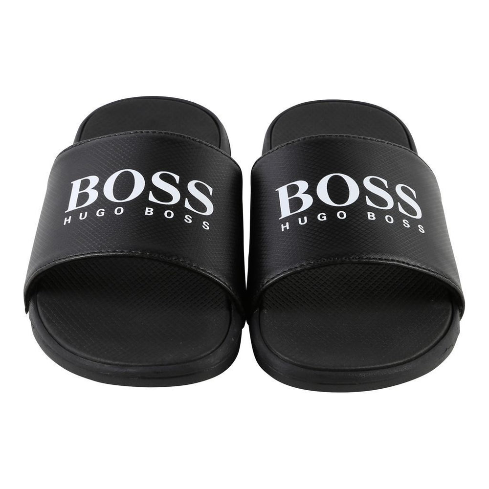 Boss Black Flip Flops-Shoes-BOSS-kids atelier