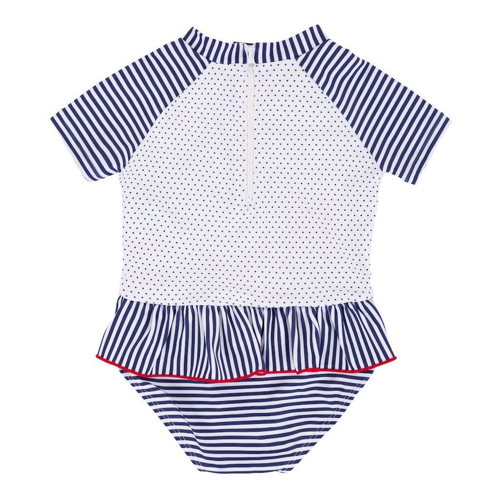 Deux Par Deux Navy Stripes Swimsuit-Swimwear-Deux Par Deux-kids atelier