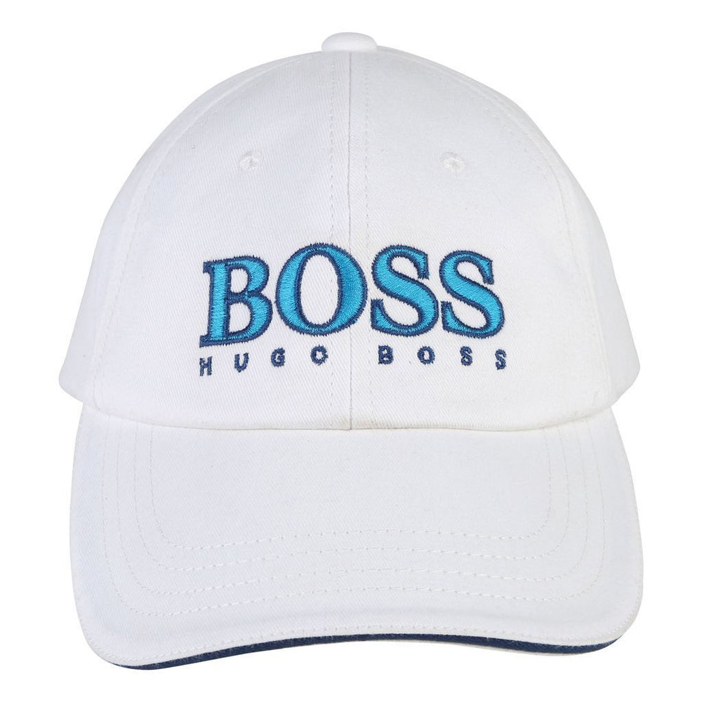 BOSS White Logo Cap-Accessories-BOSS-kids atelier