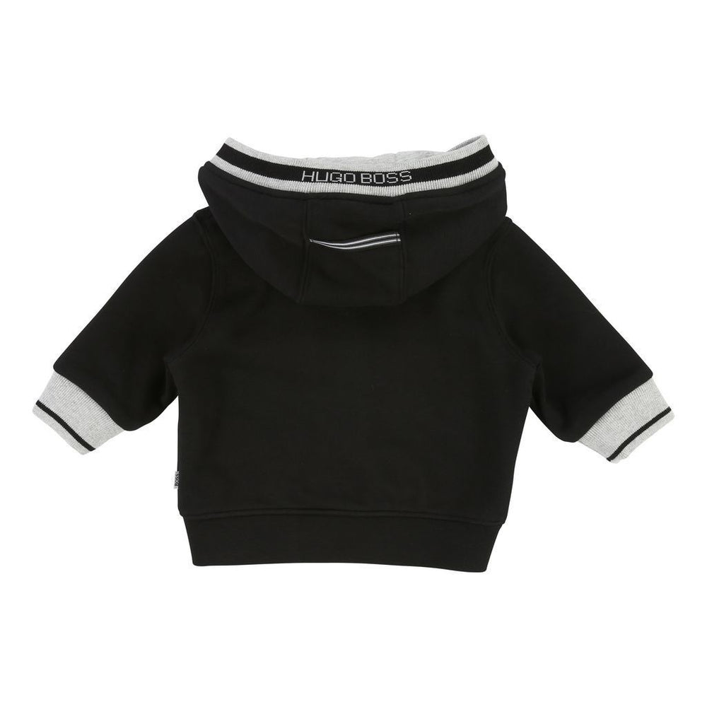 BOSS Black Zip Cardigan-Outerwear-BOSS-kids atelier