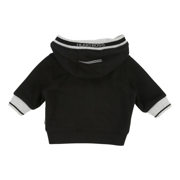 BOSS Black Zip Cardigan-Outerwear-BOSS-kids atelier