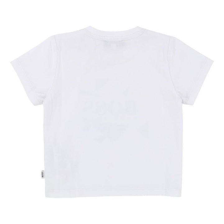 Boss White Logo T-Shirt-T-Shirt-BOSS-kids atelier
