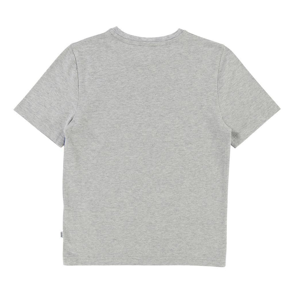 Boss Heather Gray T-Shirt-T-Shirt-BOSS-kids atelier