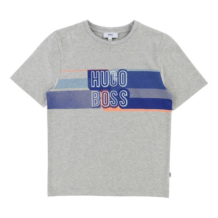 Boss Heather Gray T-Shirt-T-Shirt-BOSS-kids atelier